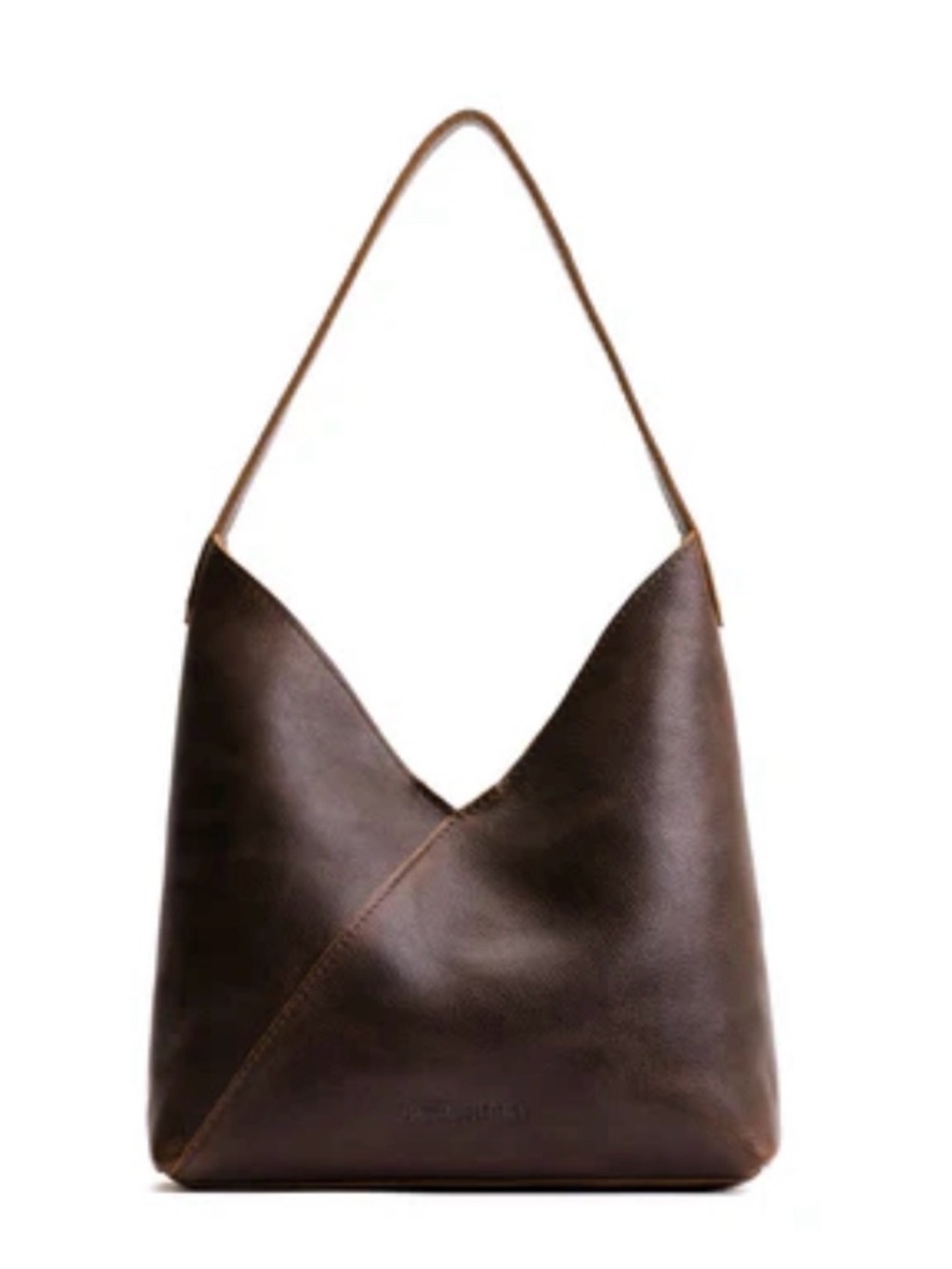 Portland Leather Brown Leather Shoulder Bag - Picture 4 of 11